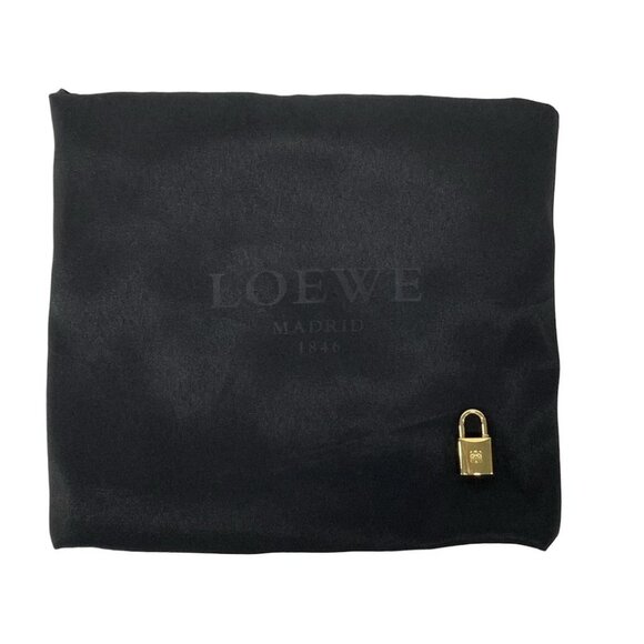 LOEWE Amazona 36 - Beige Dark Brown Suede Leather Handbag 537-060325 - Picture 11 of 11